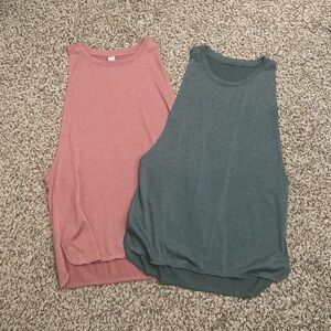 Icyzone High Neck Racerback Workout Tops Bundle